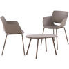 GARTENSITZGRUPPE Kunststoff taupe - Taupe, Kunststoff - CLP