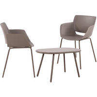 GARTENSITZGRUPPE Kunststoff taupe - Taupe, Kunststoff - CLP