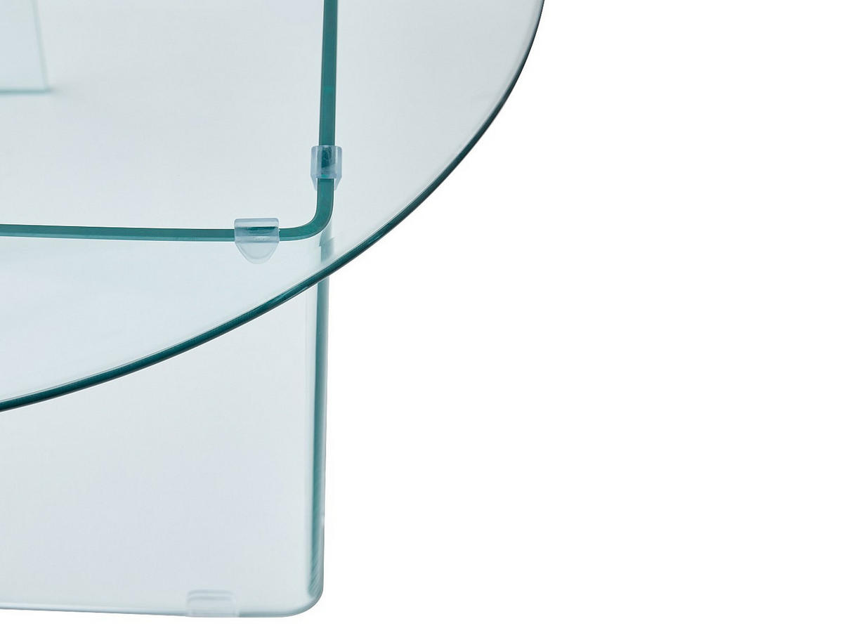 COUCHTISCH - Sicherheitsglas - ADAMO - Transparent, Glas (90/90/41cm) - Vente-Unique