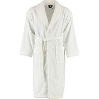 BADEMANTEL UNISEX SCHALKRAGEN SIR & LADY WEISS - 01 - Weiß, Textil (Snull) - Rhomtuft