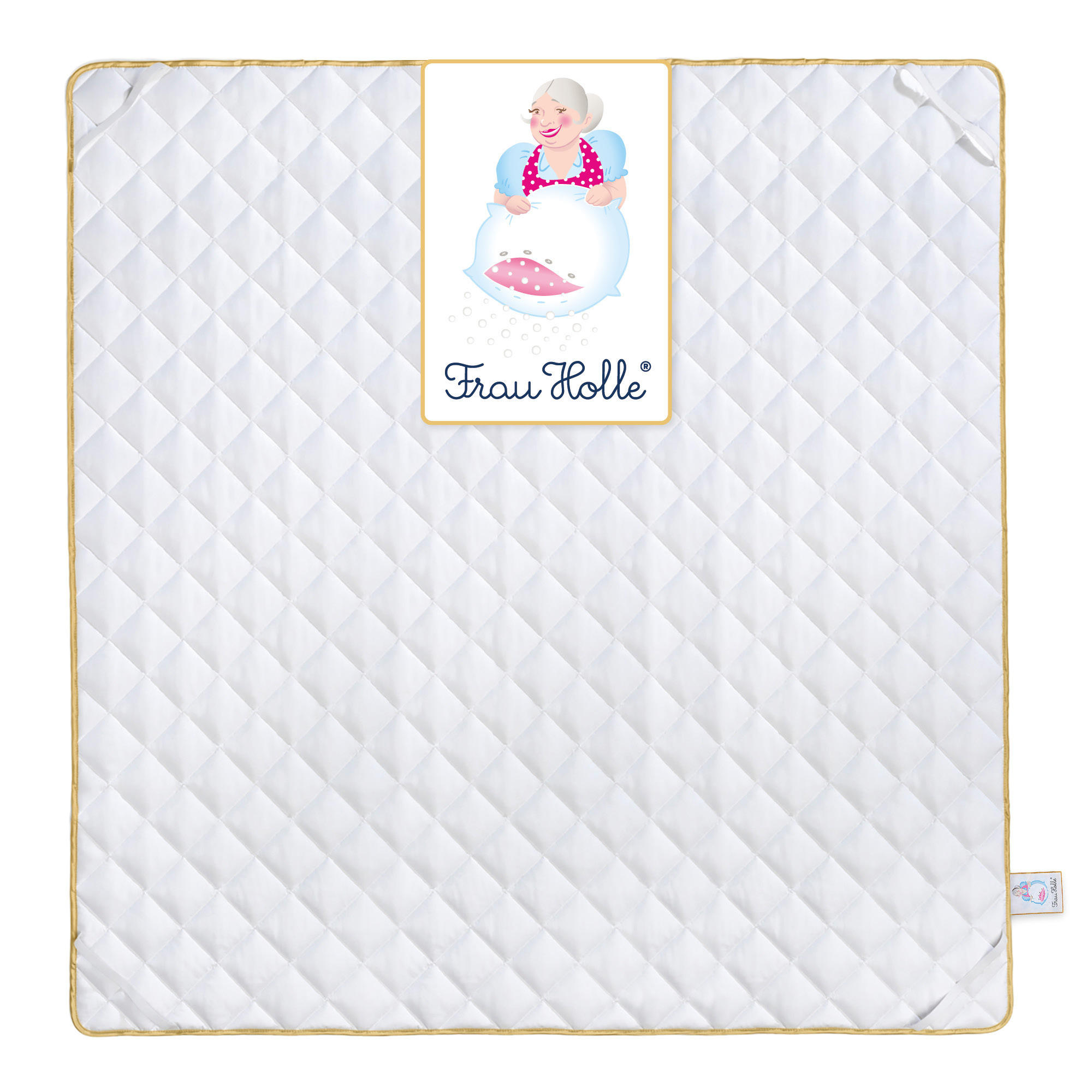 MATRATZENAUFLAGE PREMIUM Baumwolle leicht - Weiß, Naturmaterialien/Textil (200/200cm) - Frau Holle