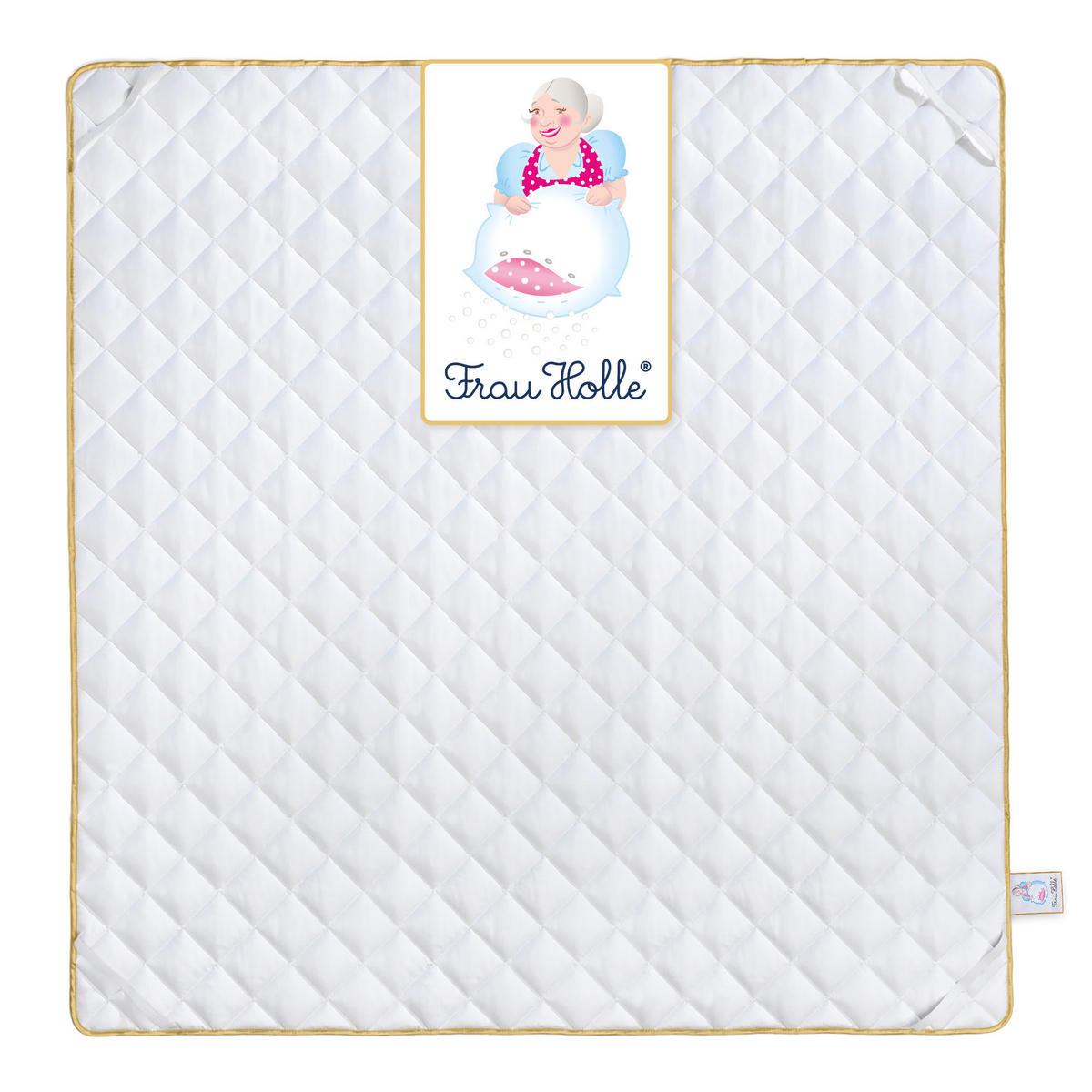 MATRATZENAUFLAGE PREMIUM Baumwolle leicht - Weiß, Naturmaterialien/Textil (200/200cm) - Frau Holle