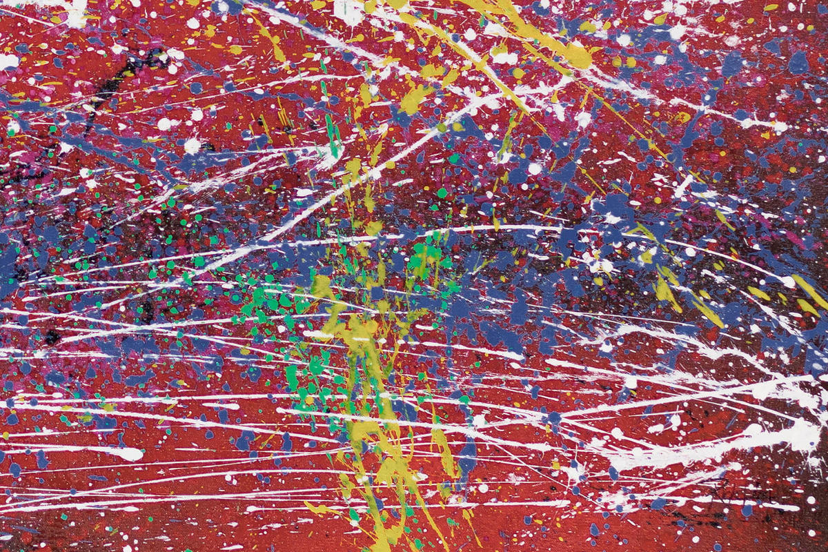 ÖLGEMÄLDE XXL Bunt 200/100 cm - Multicolor, Holz/Textil (6.68/100cm) - KUNSTLOFT