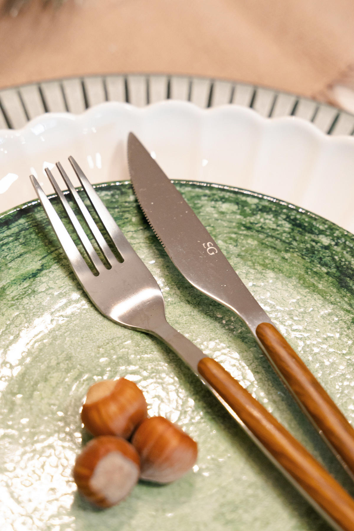 BESTECK-SET 24-teilig Amazonie Braun 16,9/6,5/27,5 cm - Braun, Metall - Secret de Gourmet