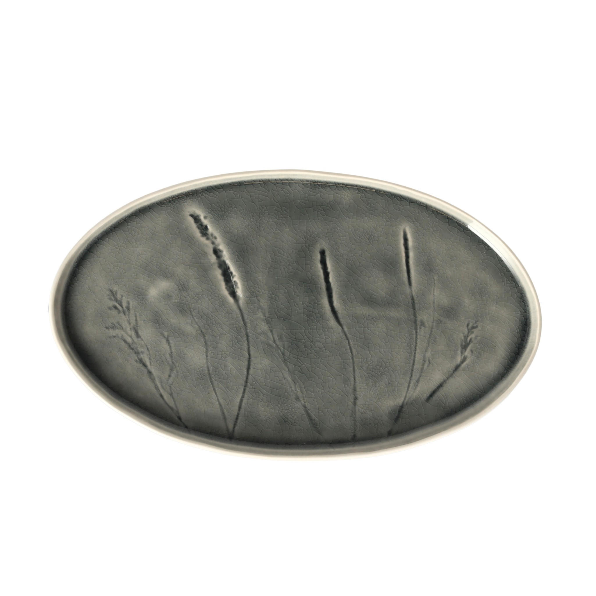 SERVIERTELLER Flisian - Grau, Stein (17.5/1.6/29cm) - home&you