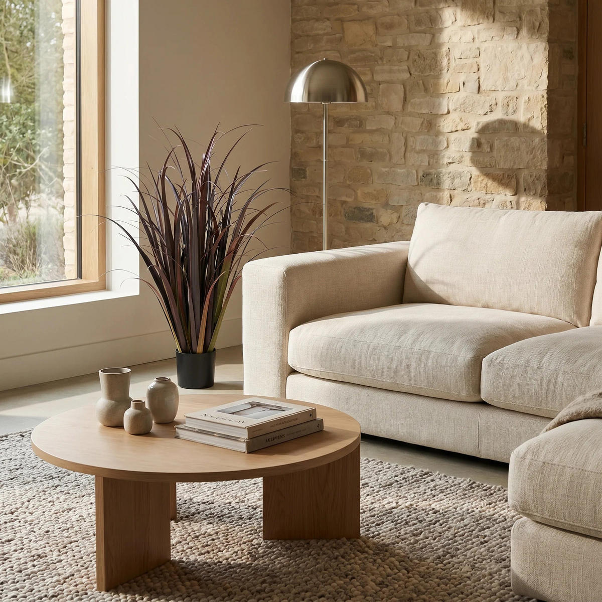 KUNSTPFLANZE Künstliches Gras – Severin 90 cm - Grün, Kunststoff (90cm) - aplanta