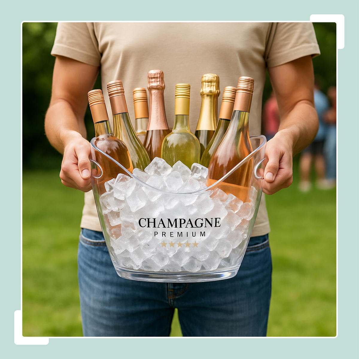 EISEIMER - Transparent, Kunststoff (34.5/25.5cm) - Relaxdays