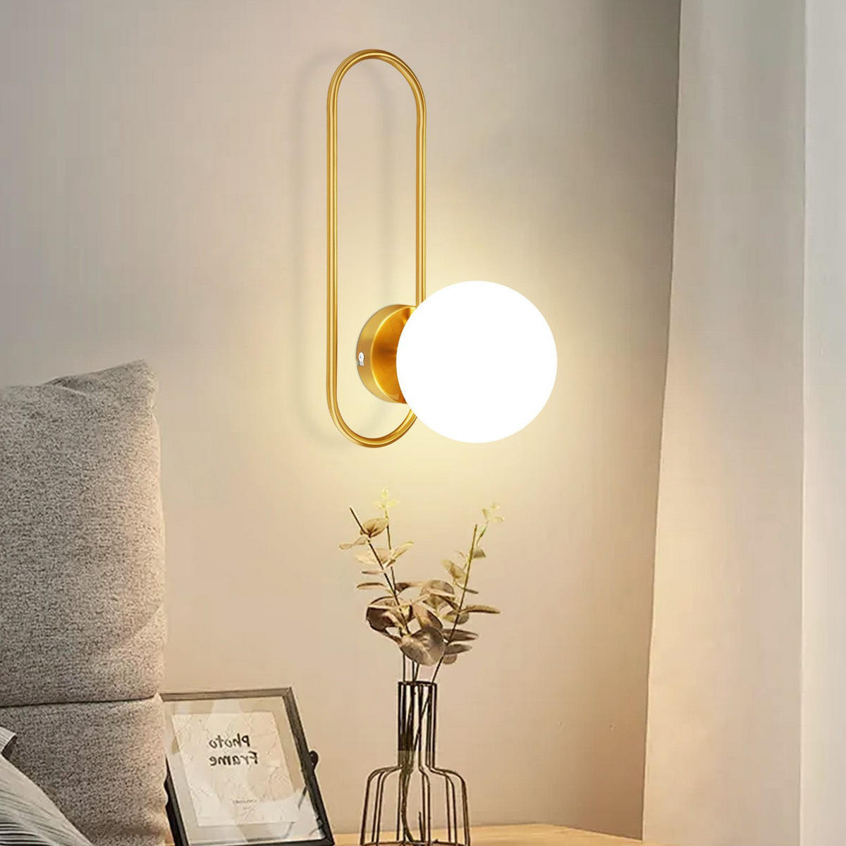 WANDLEUCHTE Marvelli - Goldfarben, Metall (34.5/18/16cm) - Nettlife