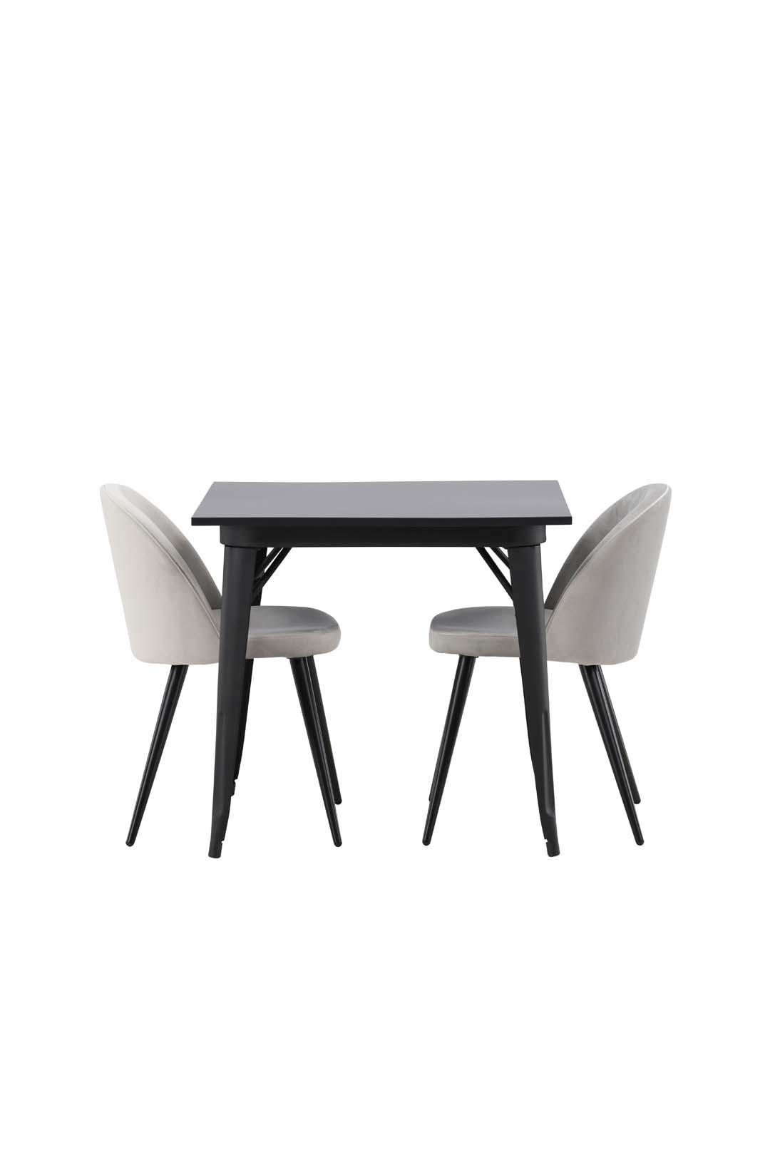 TISCHGRUPPE Schwarz - Schwarz, Holzwerkstoff (80/75/80cm) - ebuy24
