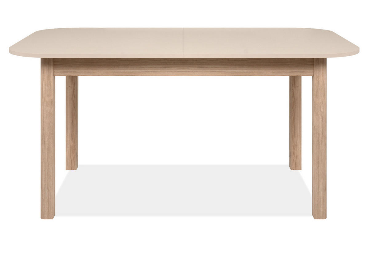 ESSTISCH samt, Riva Eiche 160/200 cm, Küchentisch ausziehbar - Eichefarben/Beige, Holzwerkstoff (90/160/76cm) - Furn.Design
