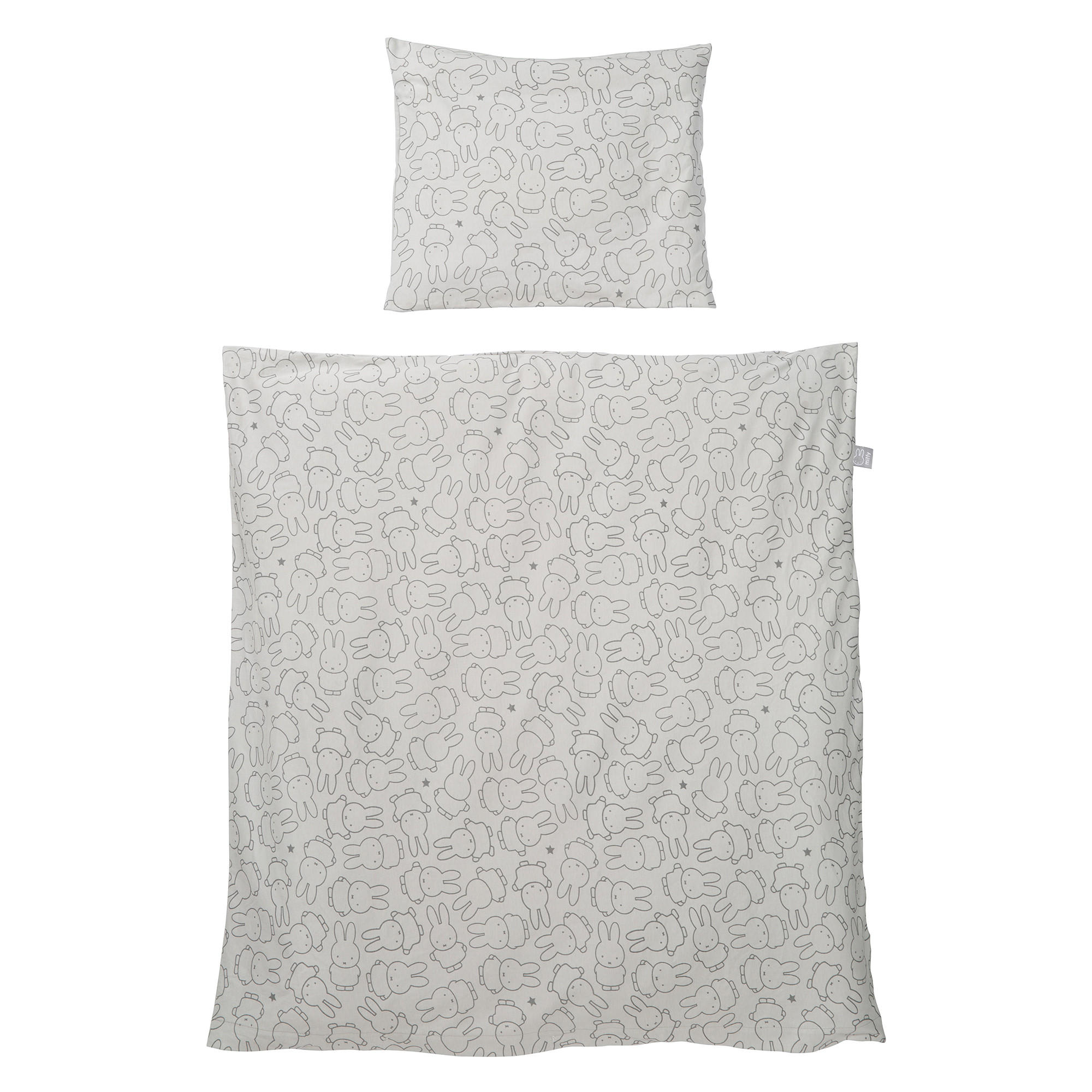 BABYBETTWÄSCHE miffy® 80 x 80 cm - Grau, Textil (80/80cm) - Roba