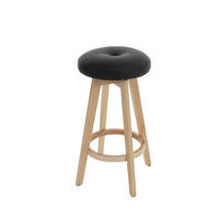 BARHOCKER Schwarz 2er-Set - Schwarz, Holz (45/67/45cm) - Jamb