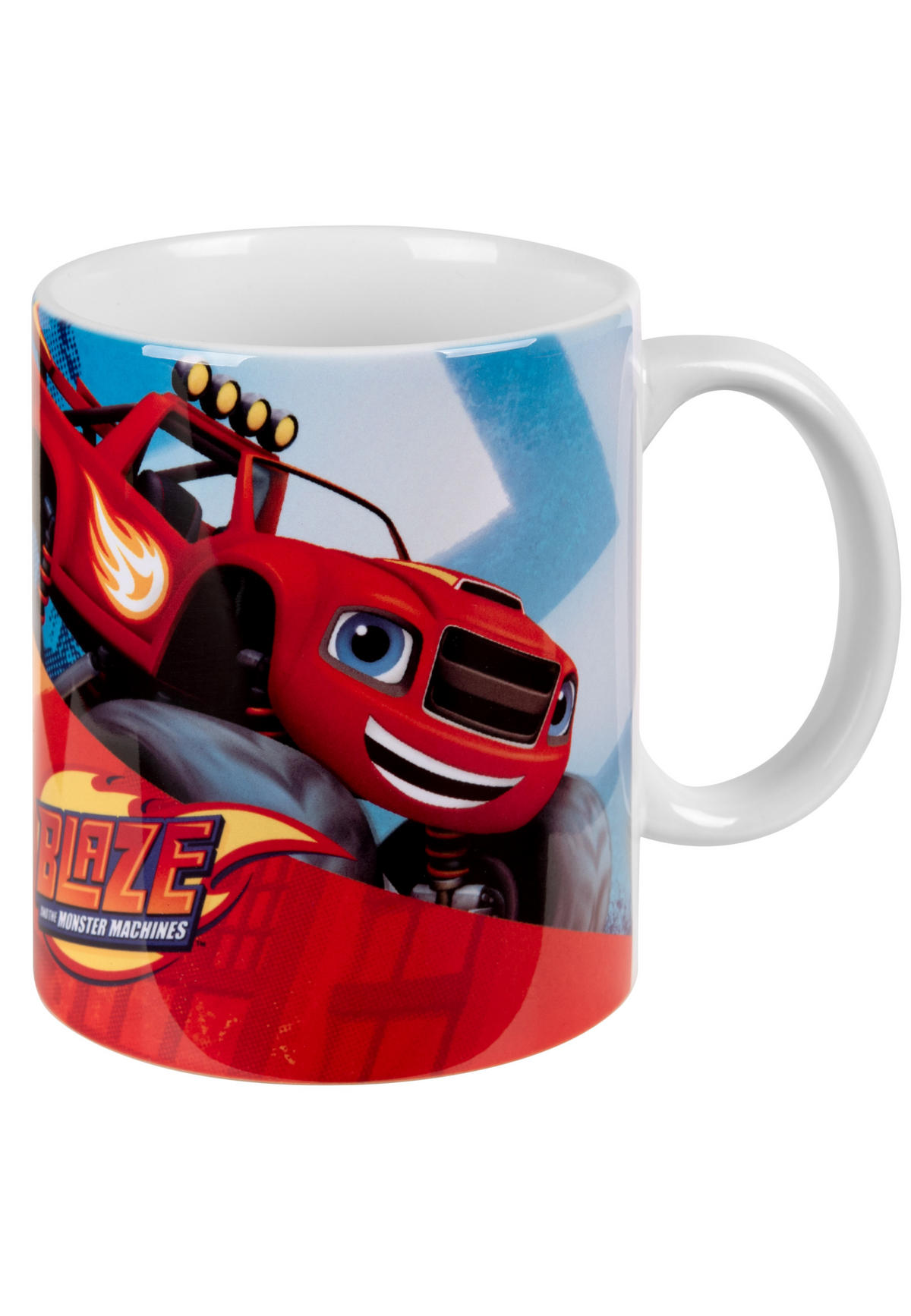 BECHER Blaze die Monster-Maschinen Monstertruck Mehrfarbig 320 ml - Multicolor, Keramik (0.32L) - United Labels