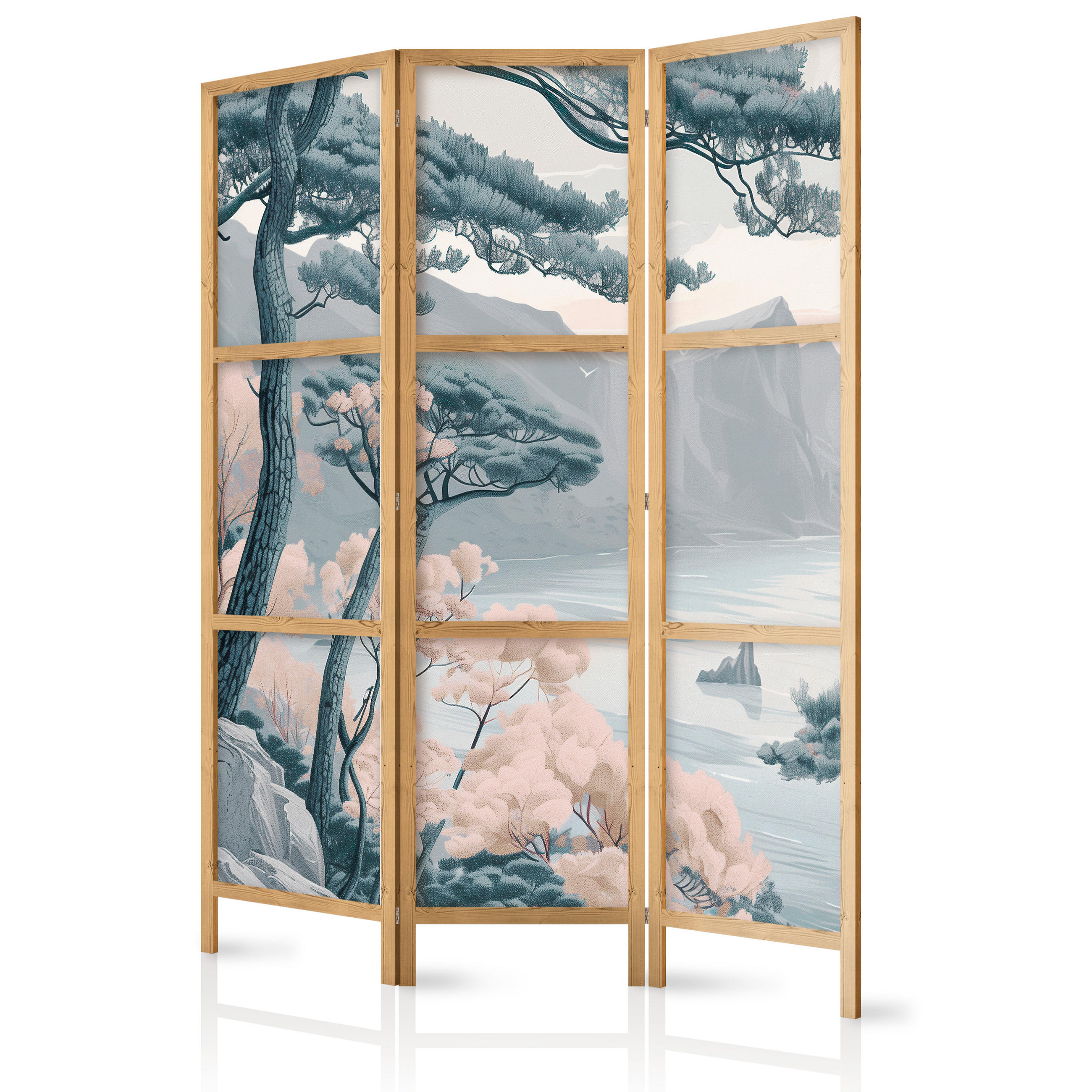 Muralo Paravent Grau 135x172x3 cm
