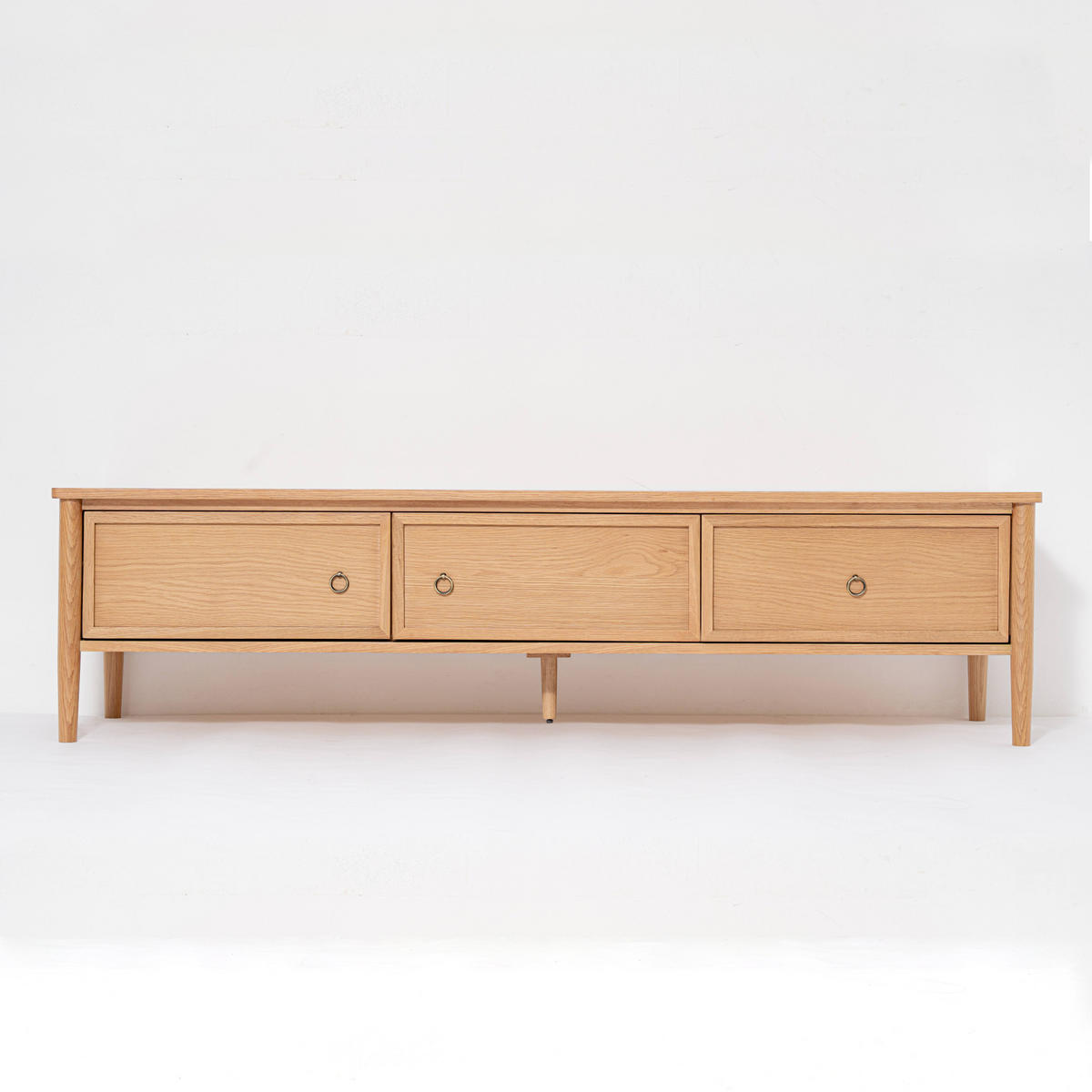 TV-LOWBOARD Rose, Eiche - Beige, Holz (175/45/45cm) - WOODEK