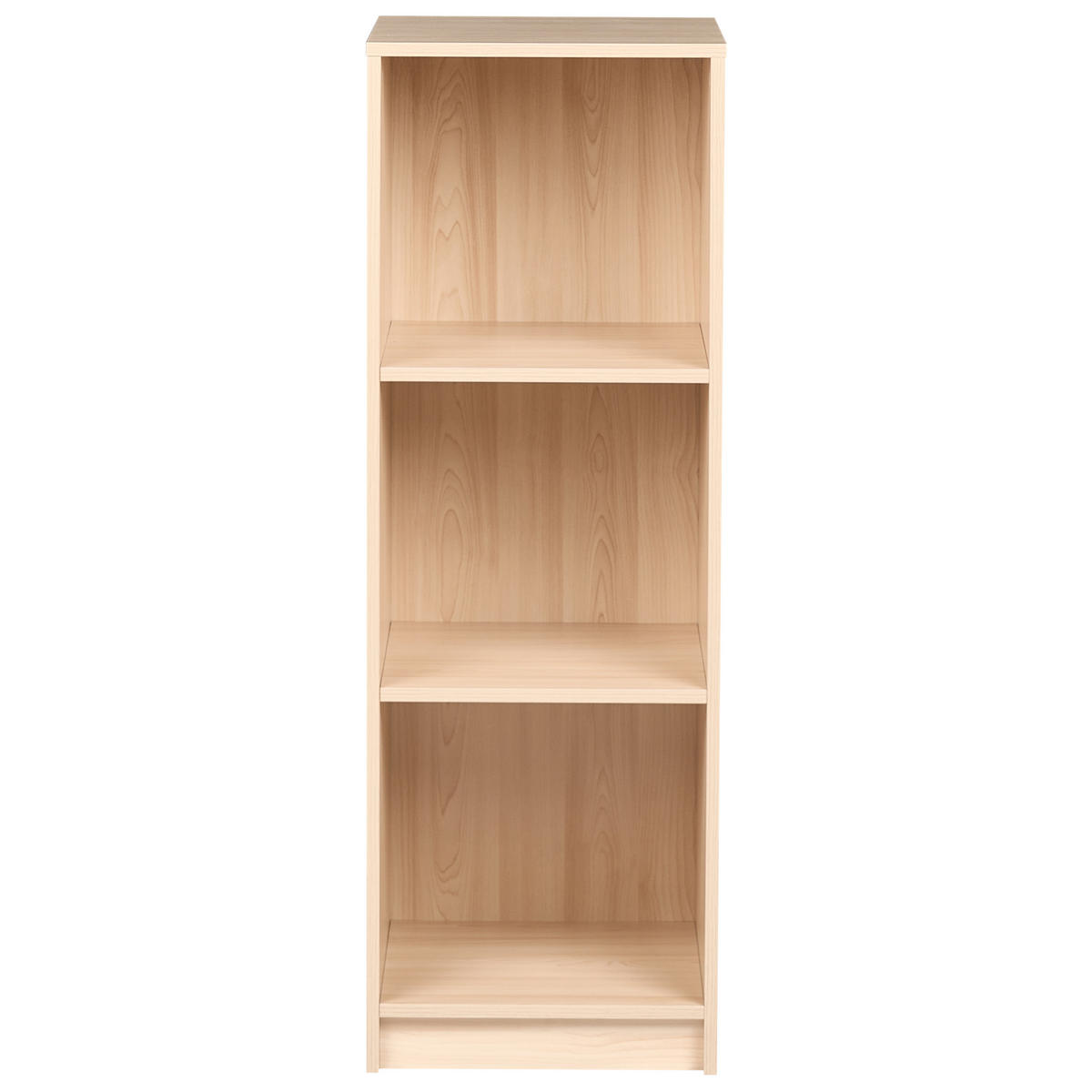BÜCHERREGAL mit 3 Ebenen 117 cm Hellbraun Zehna - Hellbraun, Holzwerkstoff (40/117/40cm) - Beliani