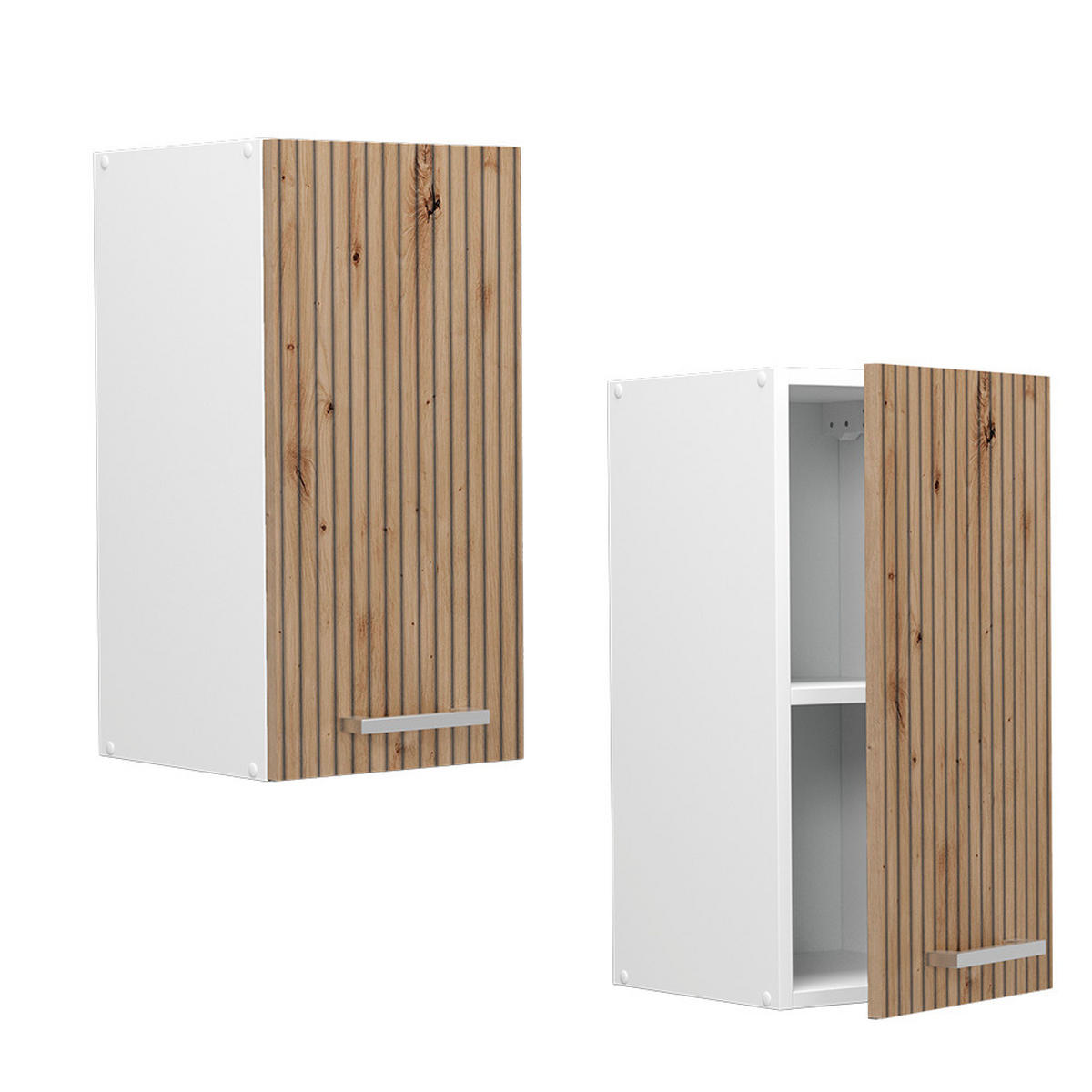 Weiß/Eiche Artisan, Holzwerkstoff (30/60/31cm) - Vicco