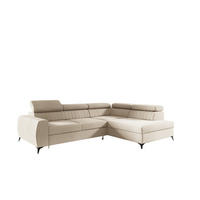 ECKSOFA Toronto - Creme, Holzwerkstoff/Textil (270/200cm) - Fun Möbel