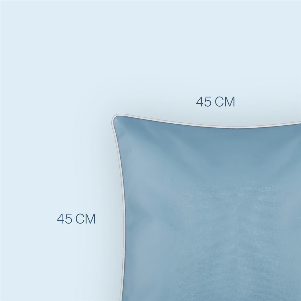 OUTDOORKISSEN 45x45 cm wasserabweisend Türkis 4er-Pack - Türkis, Kunststoff (45/45cm)