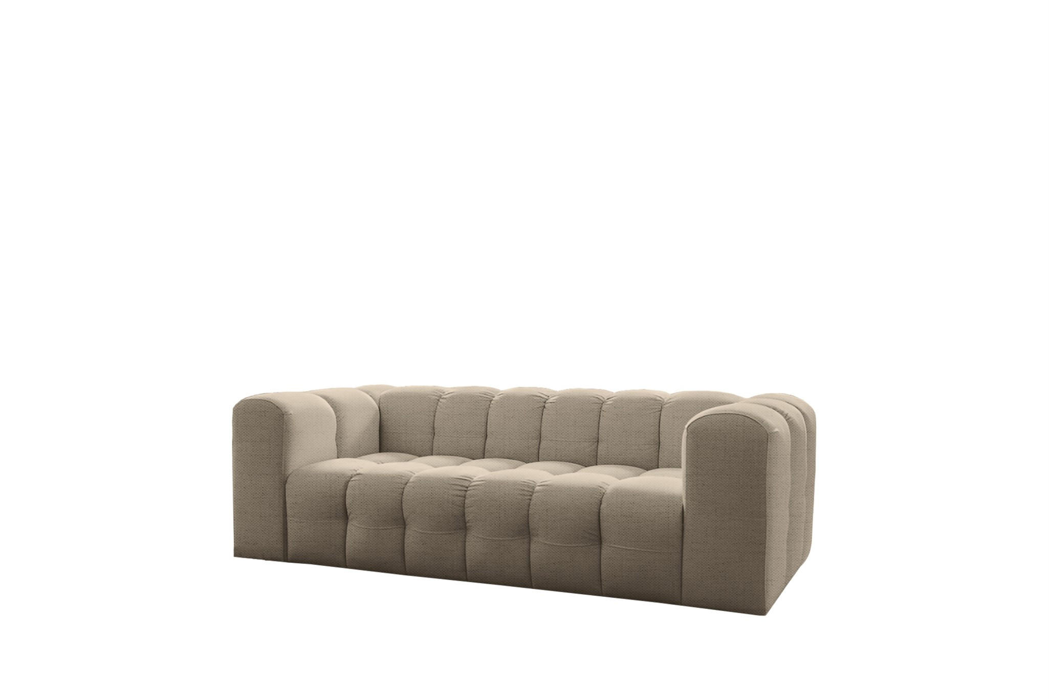 SOFA 3-sitzer Solvie In Moly - Beige, Holzwerkstoff/Textil (230/75/106cm) - Fun Möbel