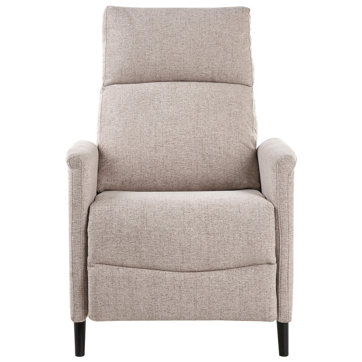 FERNSEHSESSEL Taupe Selvik - Taupe/Schwarz, Textil (69/103/80cm) - Beliani