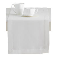 TISCHLÄUFER Sausa 35x180cm, Weiß - Weiß, Textil (35/180cm) - home&you