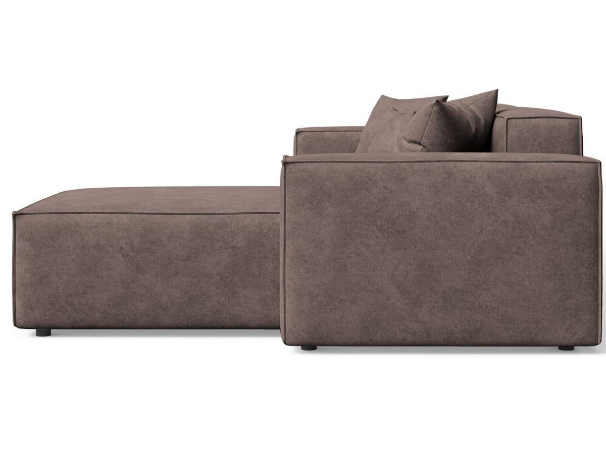 ECKSOFA Arizona Braun Rechts - Braun, Holz/Textil (265/180cm) - Graingold