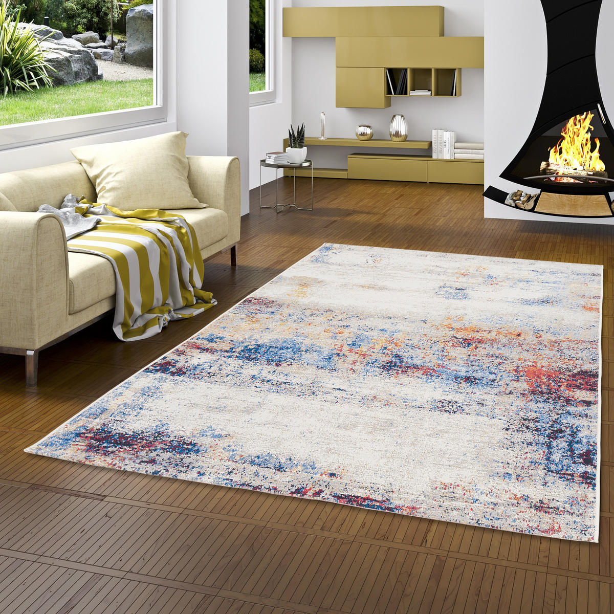 IN- UND OUTDOOR TEPPICH MALIBU - Creme, Textil (200/285cm) - Pergamon