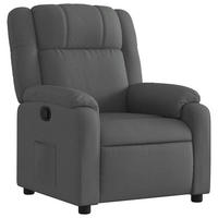 RELAXSESSEL Dunkelgrau Stoff - Grau, Textil (95/99/77cm) - vidaXL