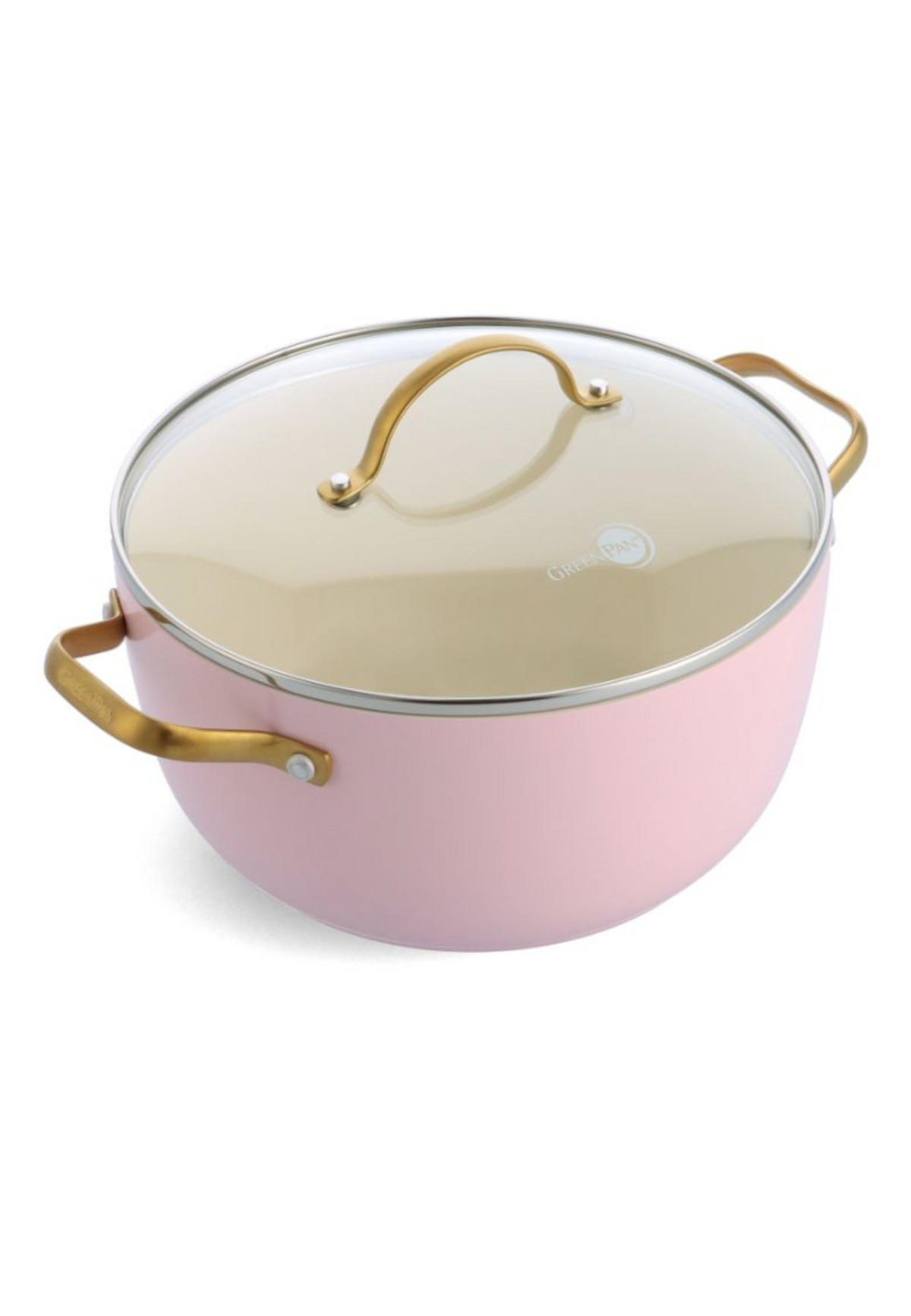 KOCHGESCHIRR-SET Padova Reserve 10er Set - Pink/Rosa, Metall - GreenPan