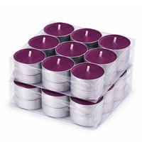 TEELICHT mit Duft - Brombeere - 36er Pack - Brombeere, Naturmaterialien (4/1.5/4cm) - HS Candle