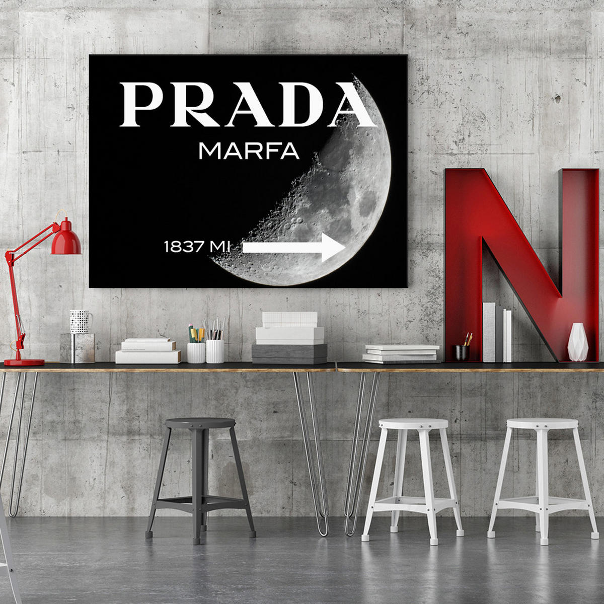 WANDBILD untertitel schwarz - Schwarz, Textil (60/40cm) - Feeby