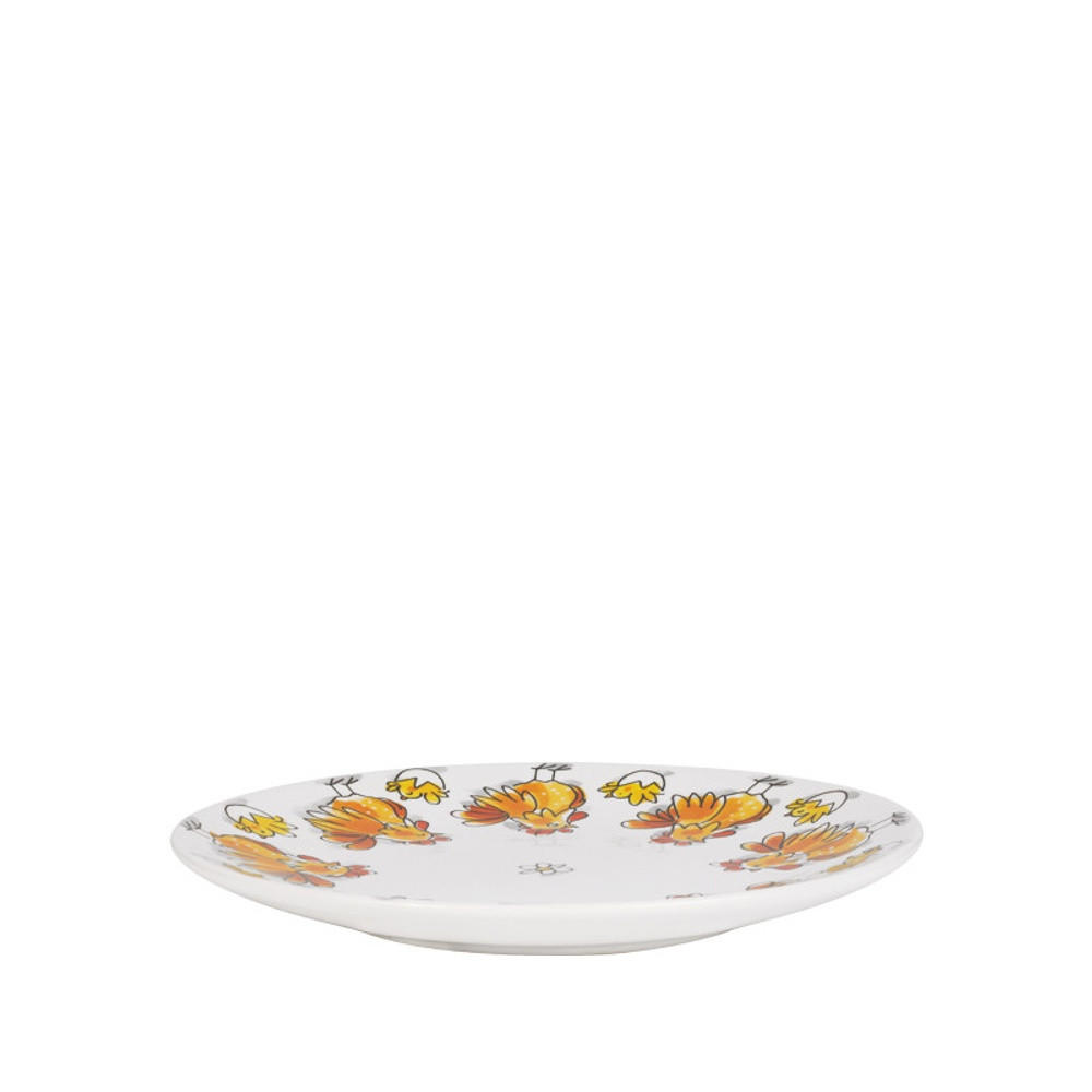TELLER Osterhühner in Bunt - 22cm - Multicolor, Keramik (21.8/21.8/2.5cm) - Blond Amsterdam