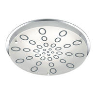 LED DECKENLEUCHTE Metall Glas Silber - Silberfarben, Glas (31.5/31.5/7.5cm)