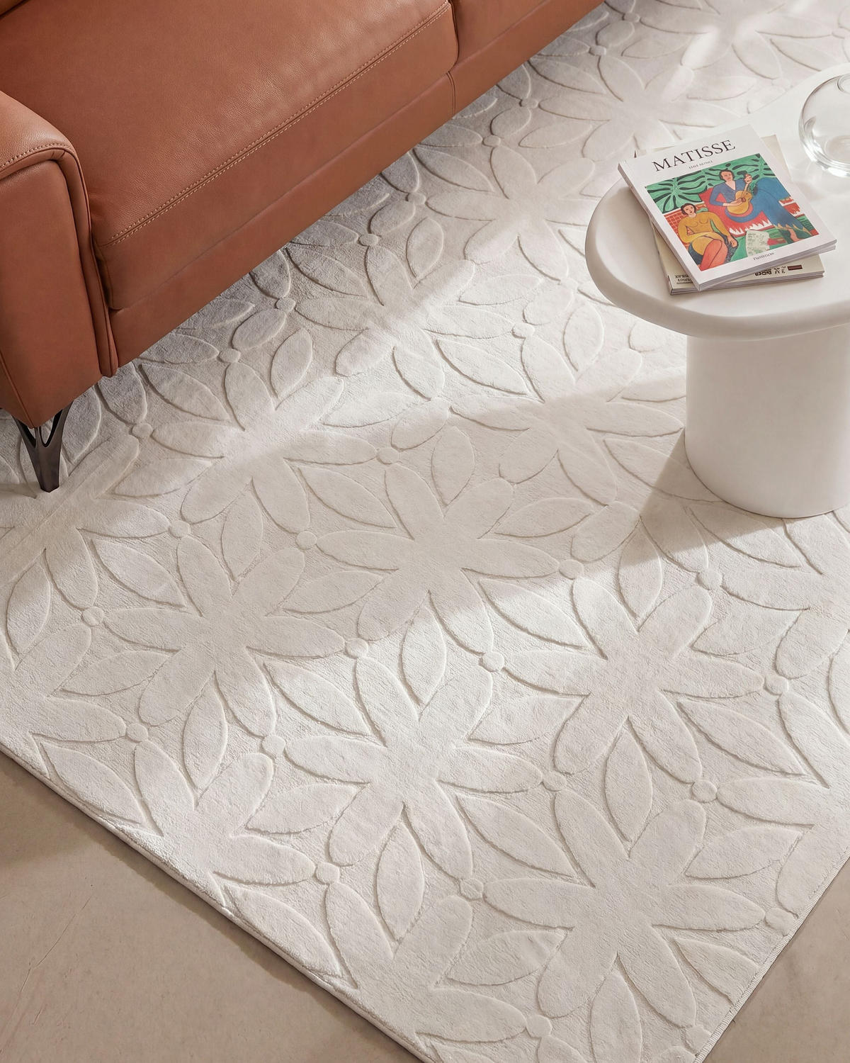 KOBEREC Krémově bílý 160/230 cm Hood - bílá/krémová, textil (160/230cm) - Beliani