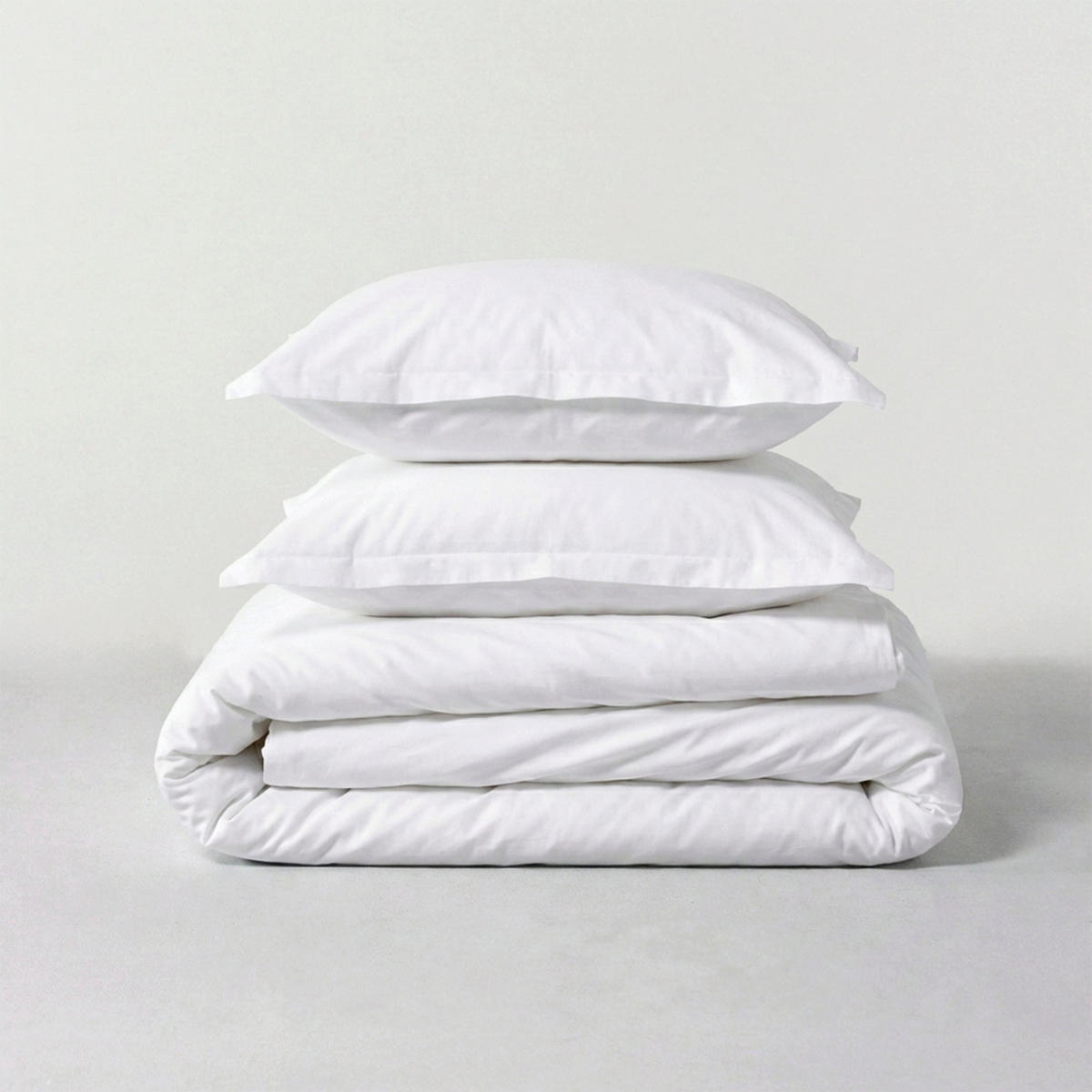 BETTBEZUG Basic Weiss 240x220 cm (Übergrösse) - Weiß, Textil (240/220cm) - Happy Friday