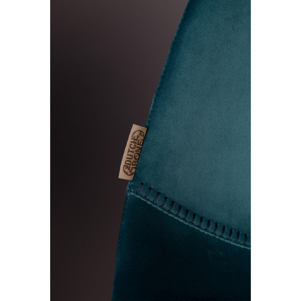 ESSZIMMERSTUHL Franky Blauw - 2 er Set - Blau, Textil (46/83/56cm) - Dutchbone