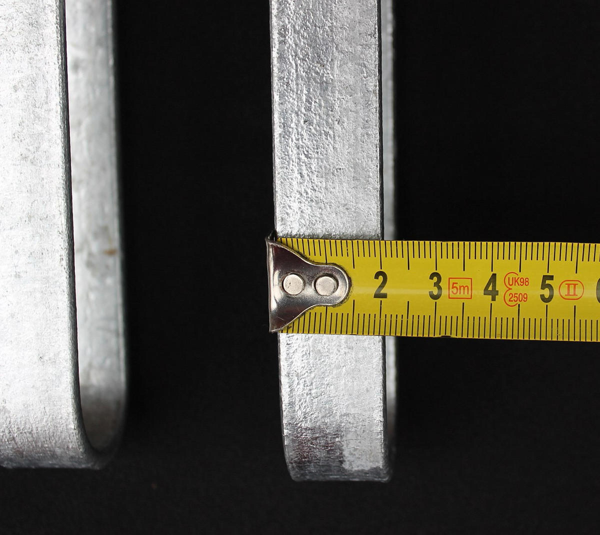 BODENANKER 4 Stück verzinkt für Rosenbogen 30 cm XL - Grau, Metall (38/30/20cm) - DanDiBo