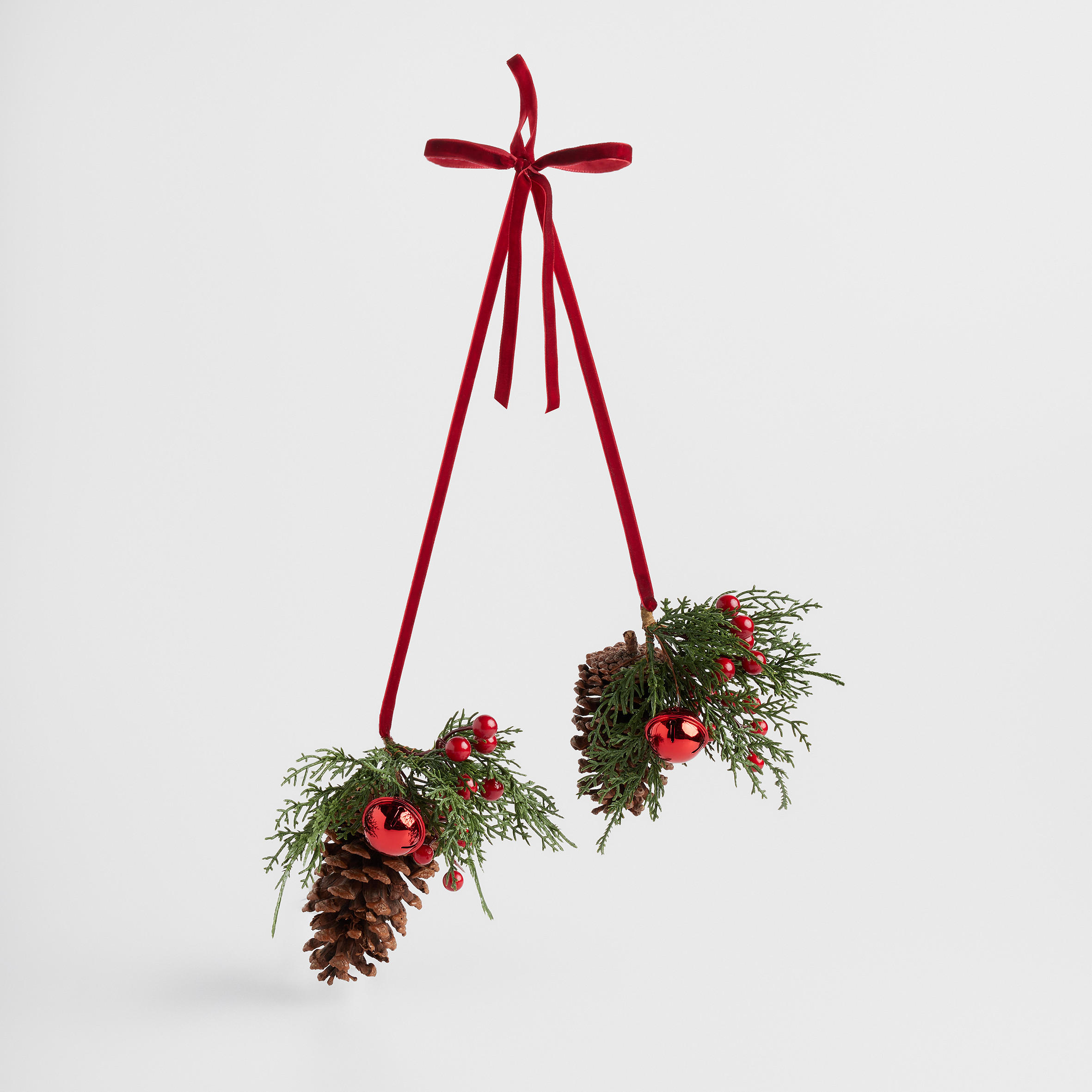 GIRLANDE Royality, Rot, 10 x 26 x 60 cm, Dekorative Weihnachtsdeko - Rot, Kunststoff (60cm) - home&you