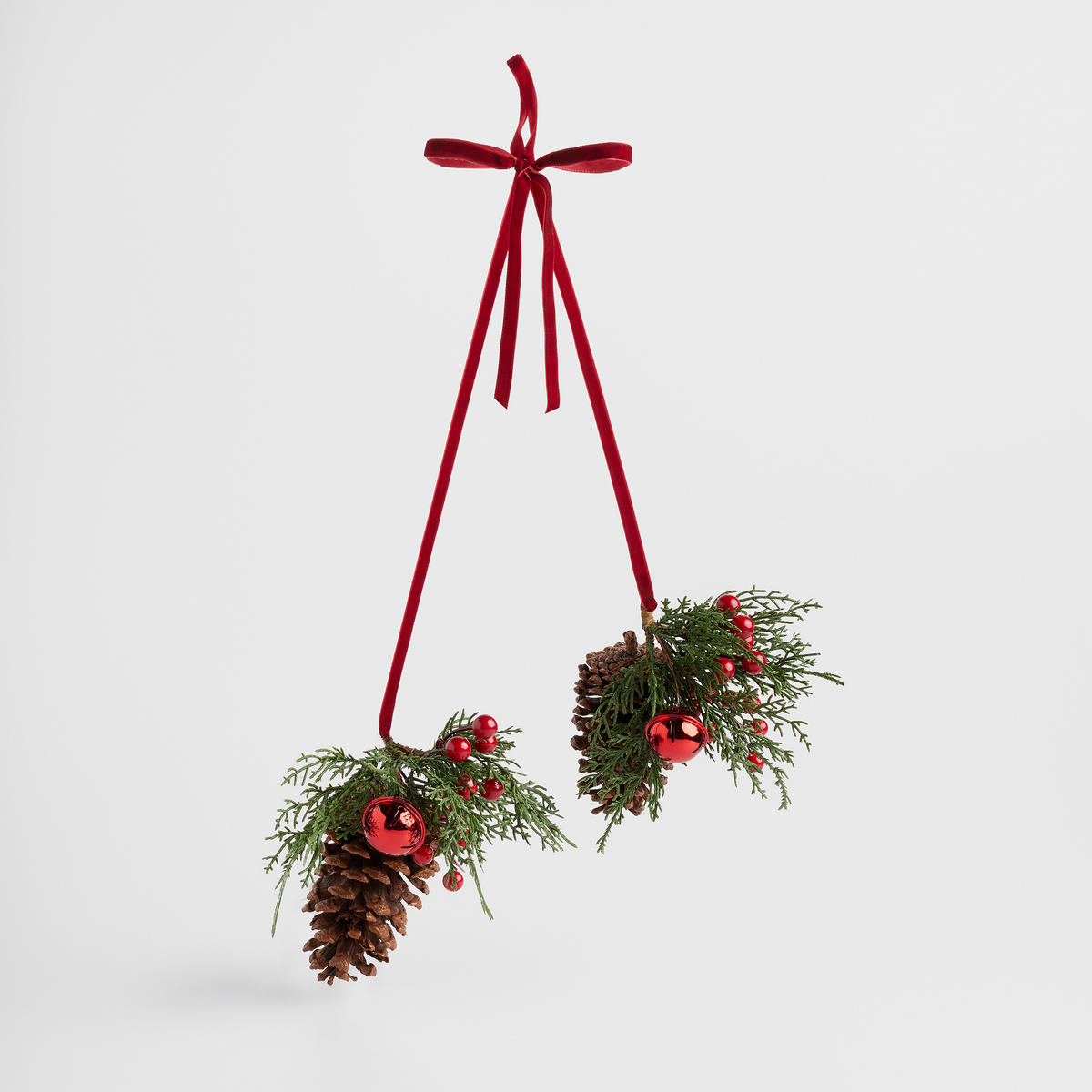 GIRLANDE Royality, Rot, 10 x 26 x 60 cm, Dekorative Weihnachtsdeko - Rot, Kunststoff (60cm) - home&you