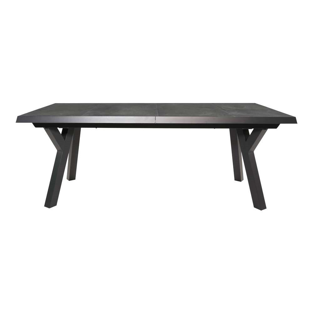 GARTENTISCH Murcia - Grau - 204/264/102/74 cm - Grau, Metall (204/102/74cm) - Lesli Living