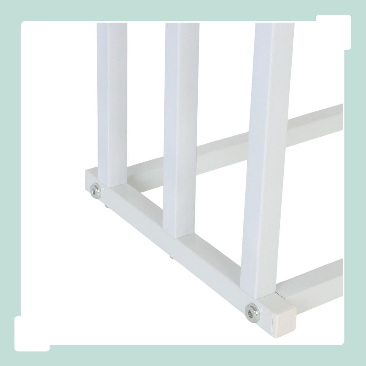 HANDTUCHSTÄNDER - Weiß, Metall (44/84/21.5cm) - Relaxdays