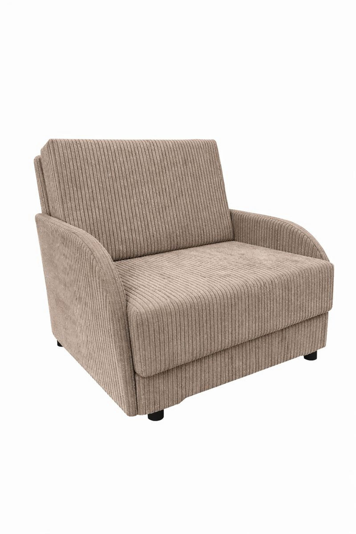 BETTSOFA TIGO Braun Velours-Stoff mit Schlaffunktion - Braun, Textil (105/88/120cm) - MASSENO