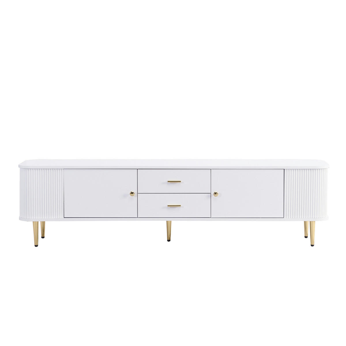 TV-ELEMENT mit 2 Schubladen 170 cm MDF Weiß - Weiß, Holzwerkstoff (34/45/170cm) - Beauniv