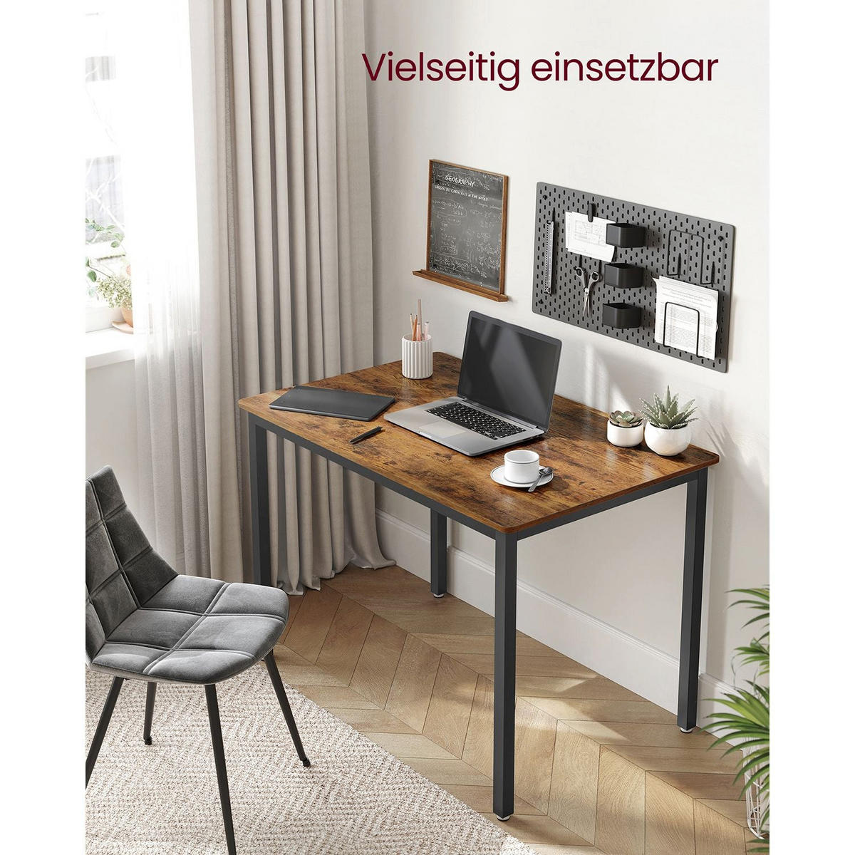 ESSZIMMERTISCH JUBA - Braun, Metall (110/70/77cm) - Hansiro