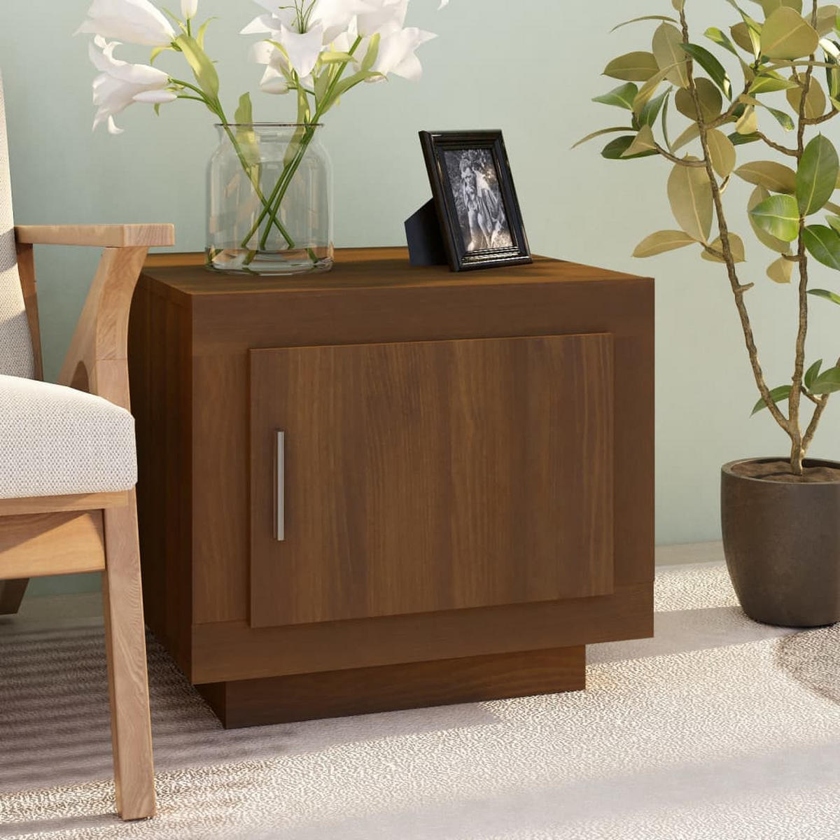 COUCHTISCH Braun Eichen-Optik 51x50x45 cm Holzwerkstoff - Braun, Holzwerkstoff (51/50/45cm) - furnicato