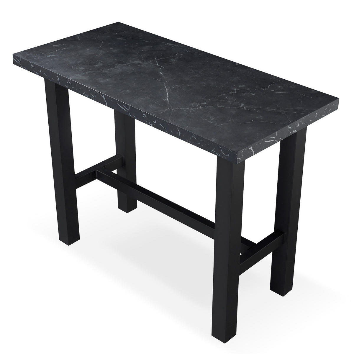 BARTISCH LOTTE 120/60/105 cm - Anthrazit/Schwarz, Holzwerkstoff/Metall (60/120/105cm) - DUBI Möbel