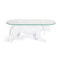 COUCHTISCH Dope As Hell Panter Weiß - Weiß, Naturmaterialien (90/40/42cm) - Bold Moneky