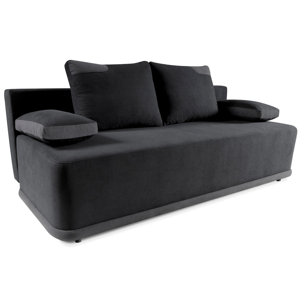 ROZKLÁDACÍ pohovka Bento 3místná s funkcí spaní, šedá - šedá, textil (200/93/98cm) - Beautysofa