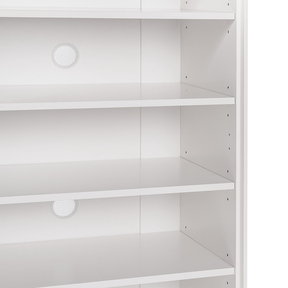 SCHUHKOMMODE mit 1 Schublade und 1 Tür - Eichefarben/Weiß, Holzwerkstoff (60/132/38cm) - home24